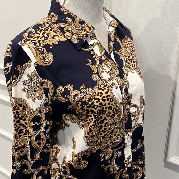 Chico’s Rhinestone Buttons Blouse - Picture 11 of 13